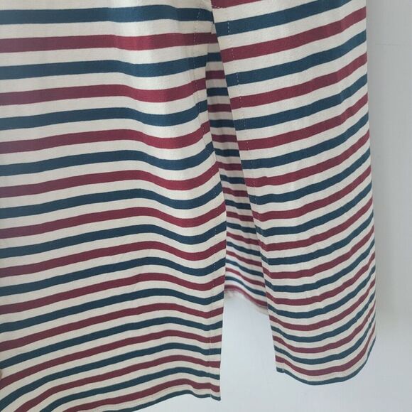 Universal Standard J. Crew Long Sleeve Jersey Stripe Knit Midi Dress size S - Picture 7 of 9